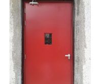 Premium Fire Rated HMPS Doors - Heavy-Duty Hollow Metal Pressed Steel Fire Resistant Doors, 60-120 Min BIS/IS 3614 Certified, Galvanized Steel Sheets with Rockwool Insulation Core, Powder Coated Finish, Panic Hardware & Vision Glass for Factories, Hospita
